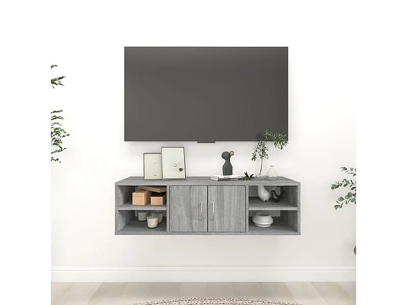 Estante de pared Sonoma gris 102x30x29 cm Madera de ingeniería