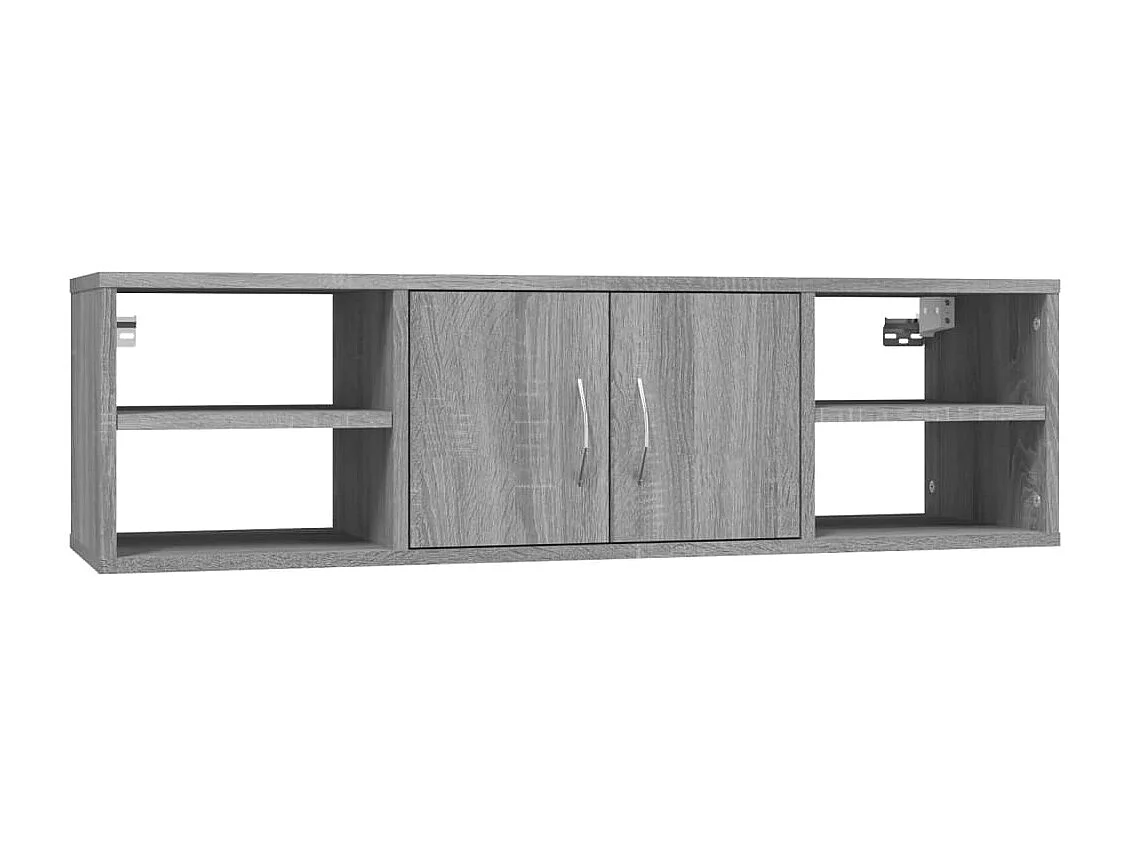 Sonoma wandplank grijs 102x30x29 cm Technisch hout