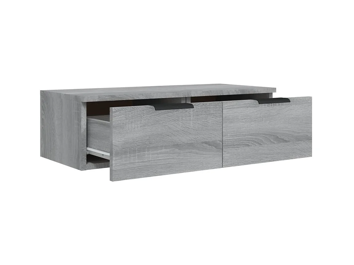 Armoires murales 2 pcs Sonoma gris 68x30x20cm Bois d'ingénierie