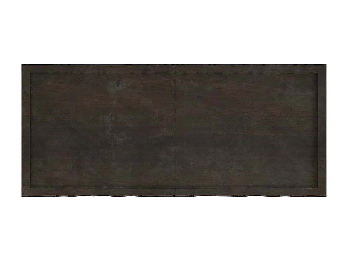 Étagère murale marron foncé bois chêne massif traité