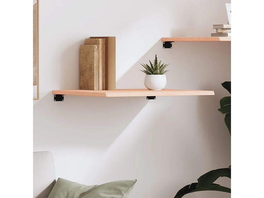 Étagère murale 60x50x2 cm bois de chêne massif non traité