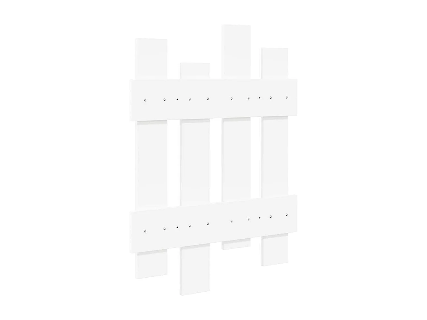 Porte-manteau mural Blanc 60 x 3 x 82 cm Bois d'ingénierie