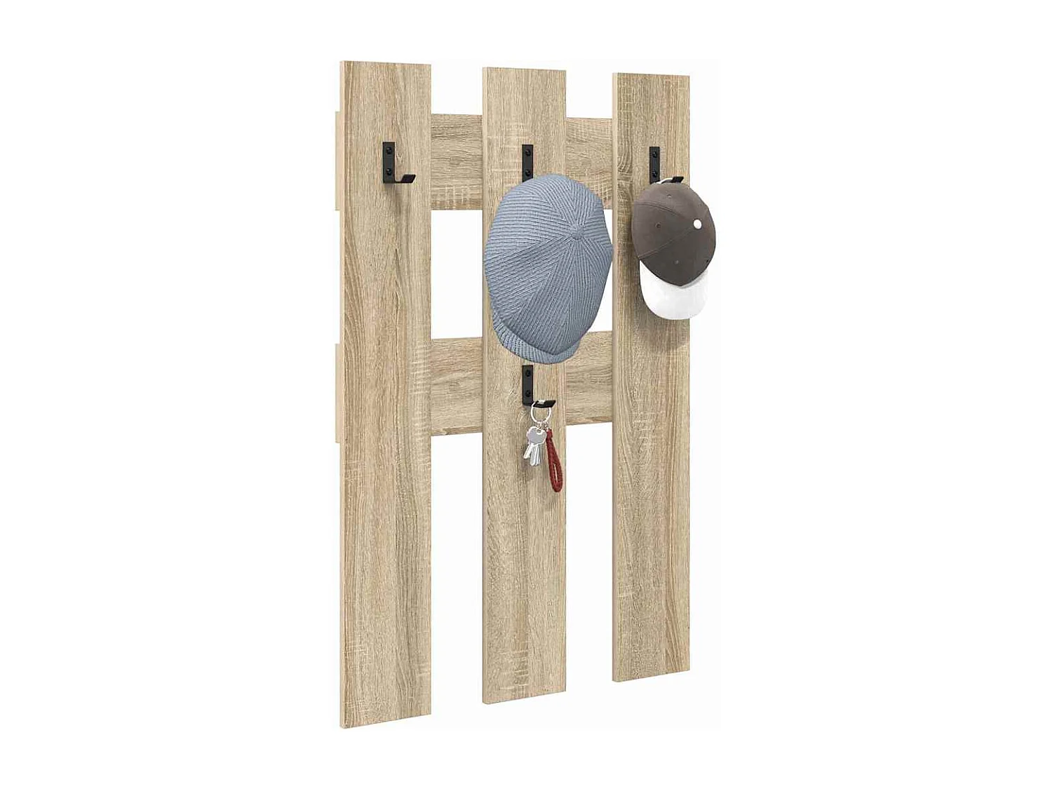 Wandgarderobe mit Ablage Sonoma Eiche 65 x 3 x 100 cm