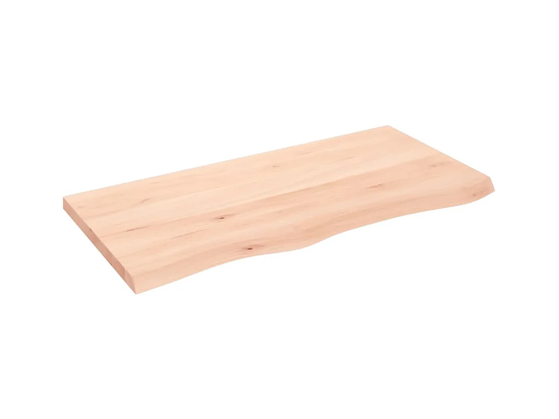 Étagère murale 100x50x(2-4) cm bois de chêne massif non traité