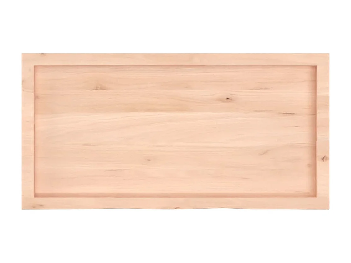 Étagère murale 100x50x(2-4) cm bois de chêne massif non traité