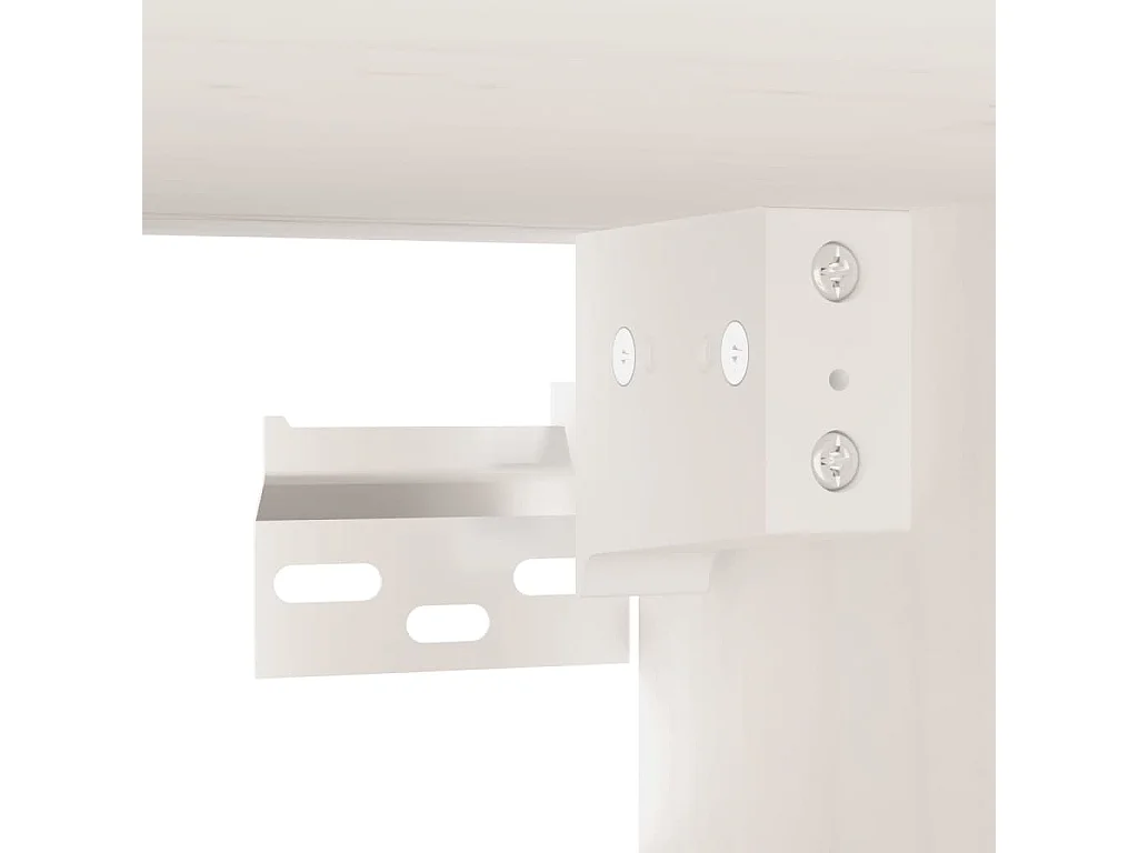 Armoire murale blanc 60x30x30 cm Bois de pin massif