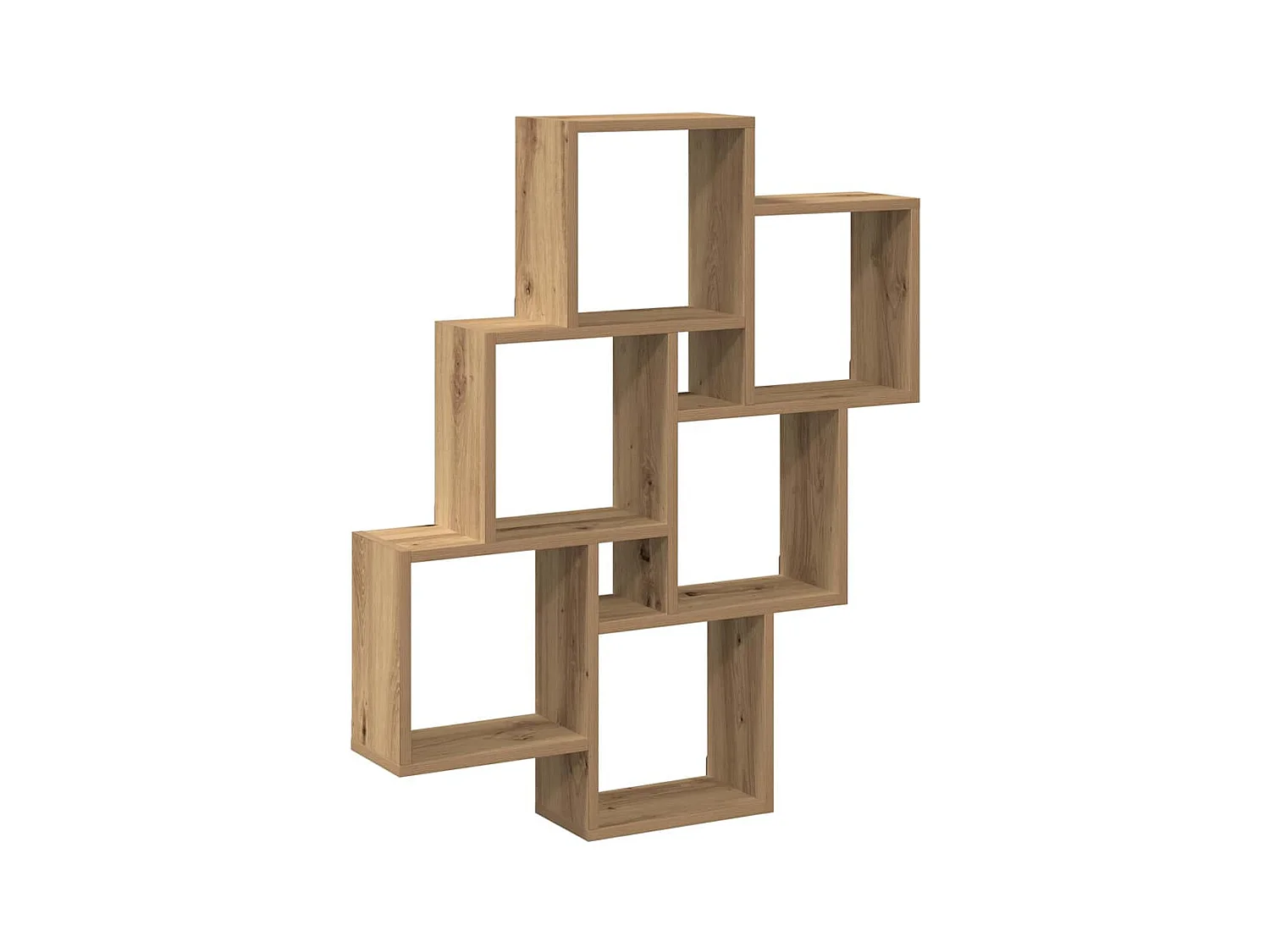 Étagère murale sous forme de cube chêne artisanal 78x15x93 cm