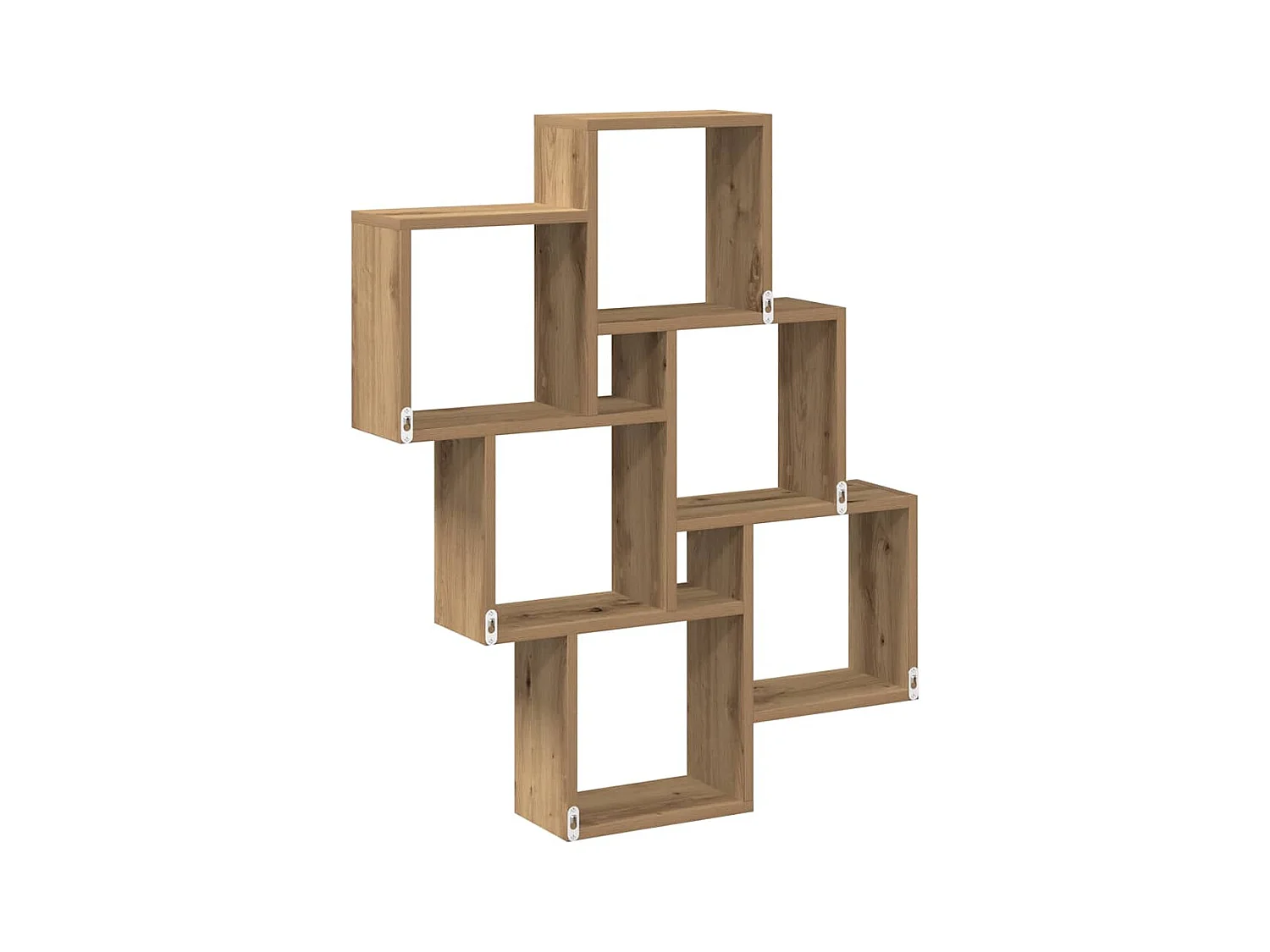Étagère murale sous forme de cube chêne artisanal 78x15x93 cm