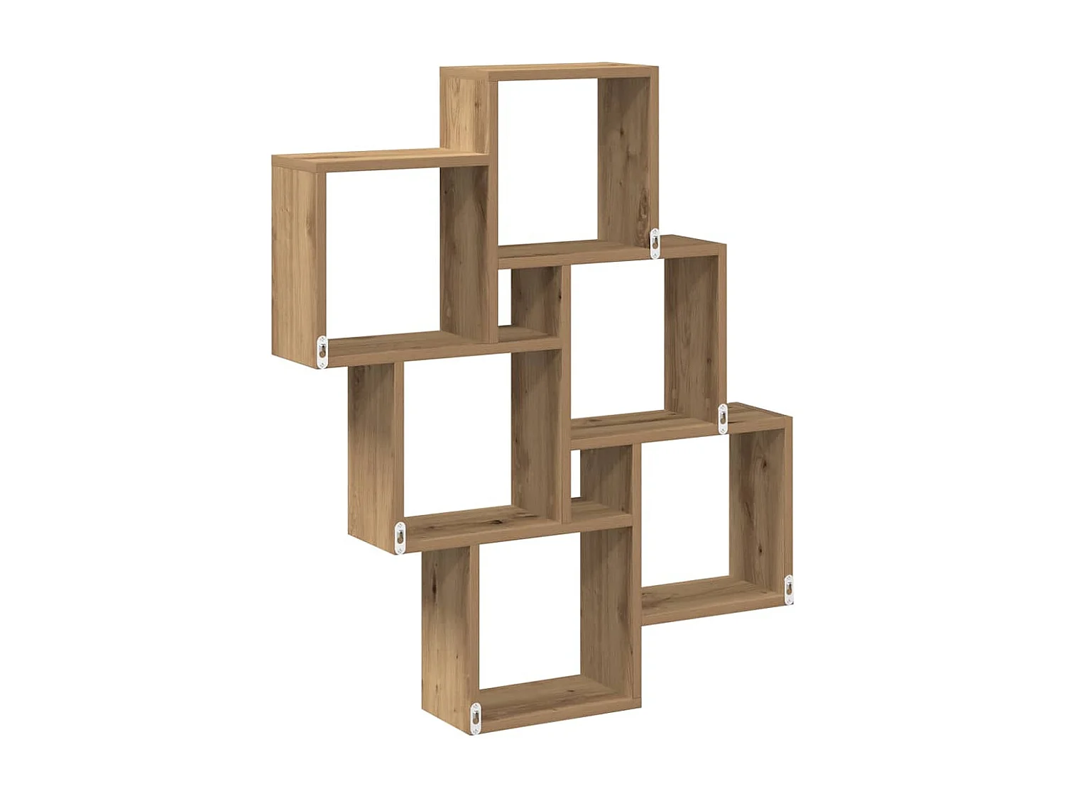 Étagère murale sous forme de cube chêne artisanal 78x15x93 cm
