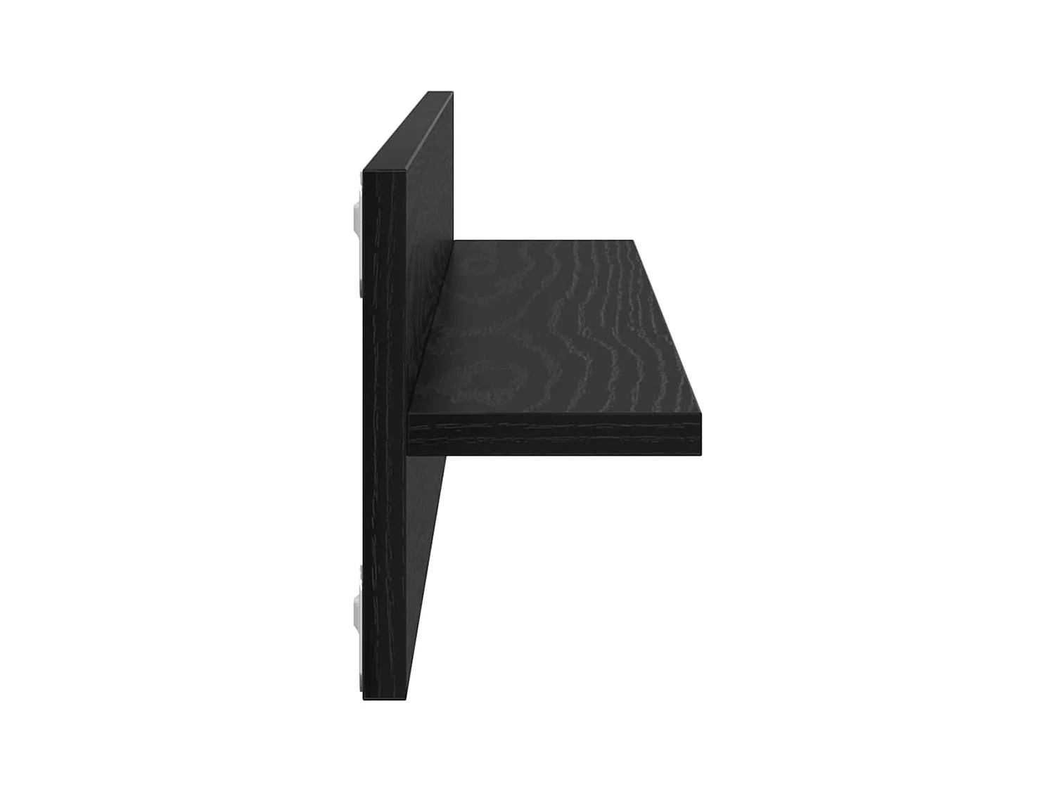 Mensole da parete 2 pezzi Rovere nero 80 x 11,5 x 18 cm