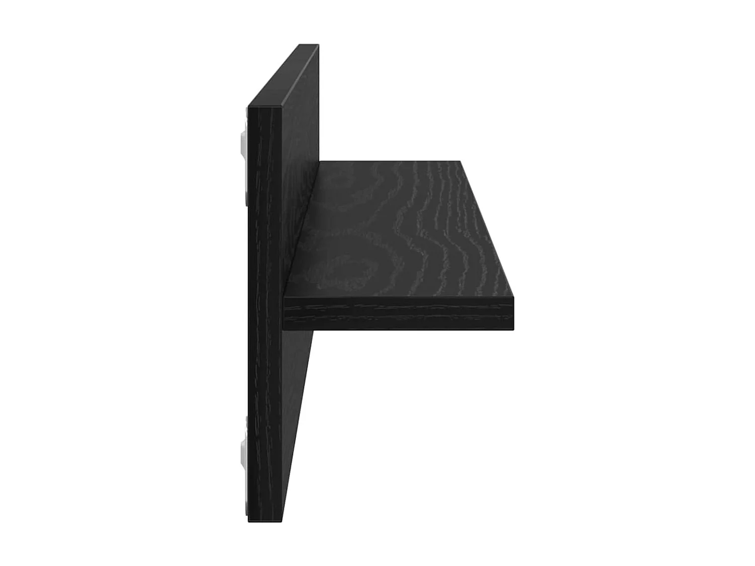 Étagères Murales 2 pcs Chêne Noir 80 x 11,5 x 18 cm