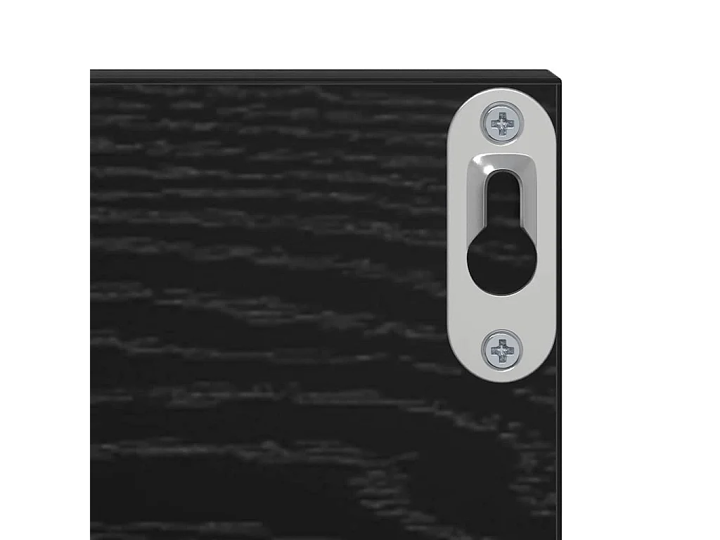 Étagères Murales 2 pcs Chêne Noir 80 x 11,5 x 18 cm