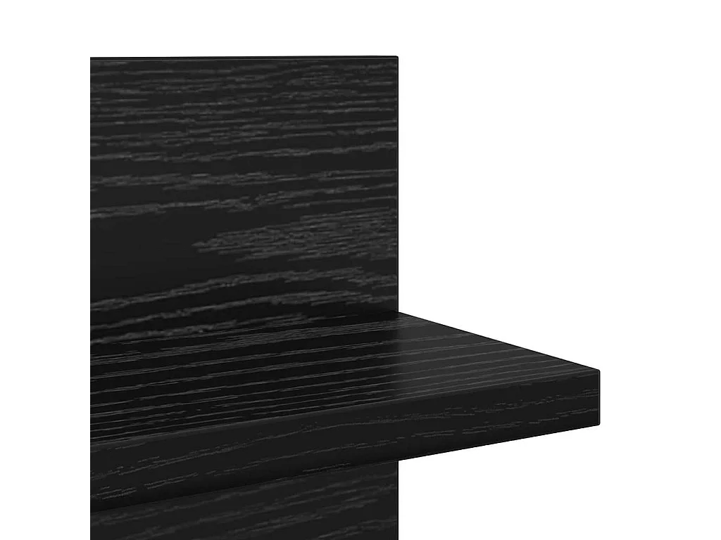Étagères Murales 2 pcs Chêne Noir 80 x 11,5 x 18 cm