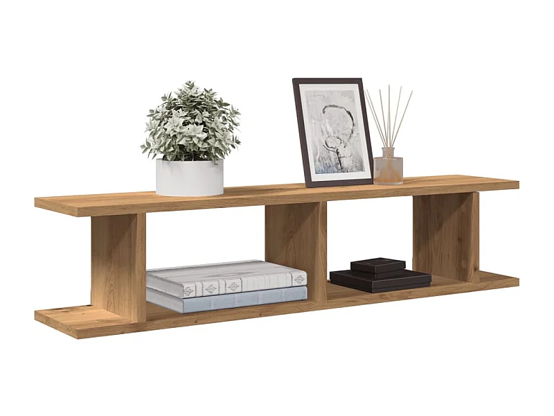 Étagères murales 2 pcs chêne artisanal 90x18x20 cm