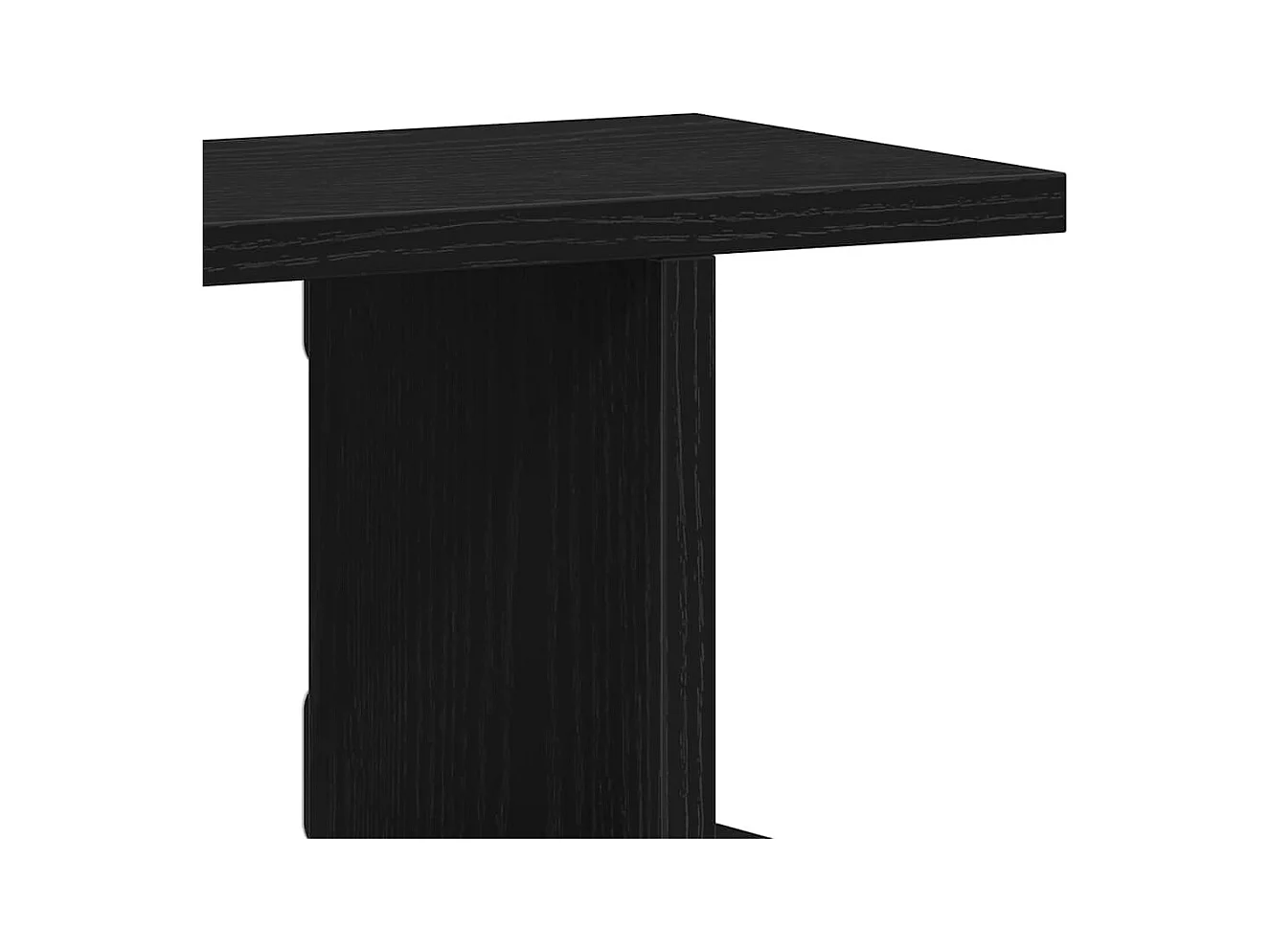 Mensole da parete 2 pezzi rovere nero 75x18x20 cm in legno ingegnerizzato