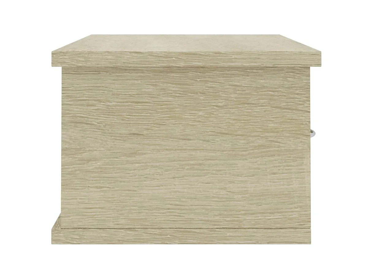 Étagère murale avec tiroirs Chêne sonoma Bois d'ingénierie