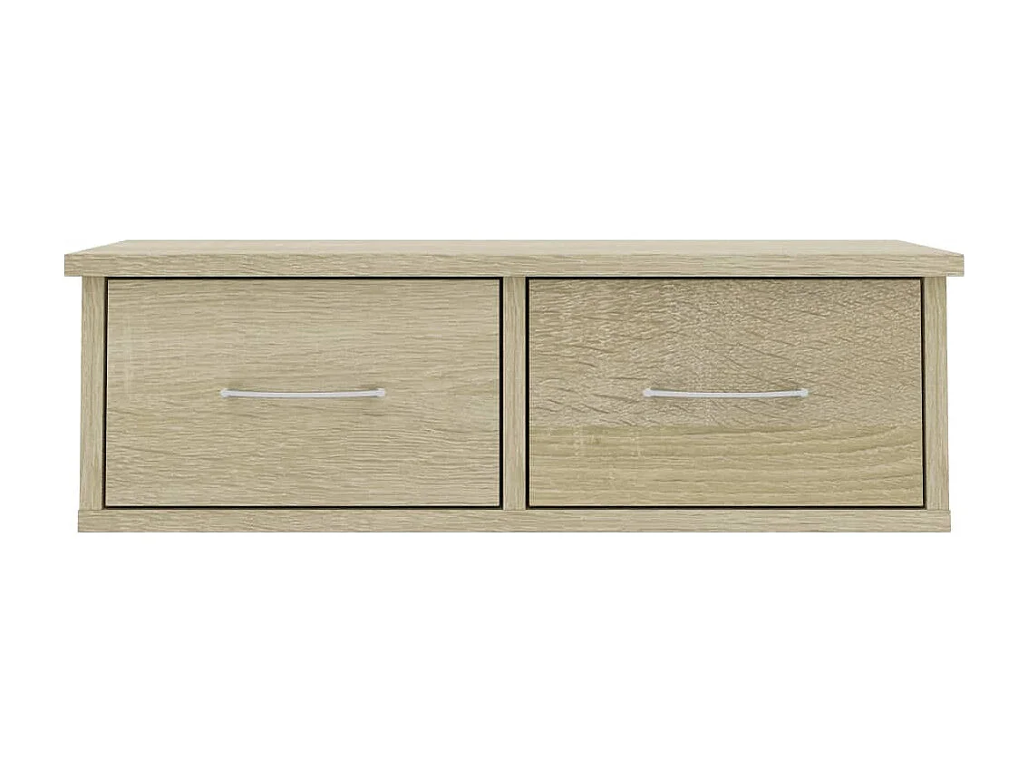 Wandplank met lades Sonoma eiken Technisch hout