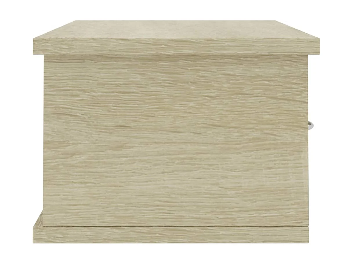 Wandplank met lades Sonoma eiken Technisch hout