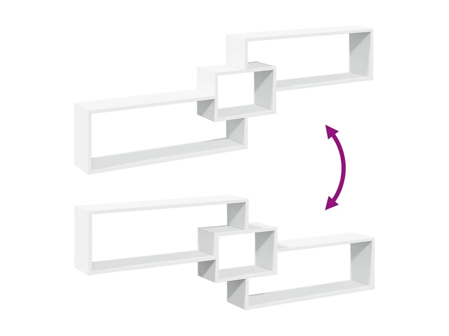 Wandschrank 158x18x53 cm weiß Holzwerkstoff