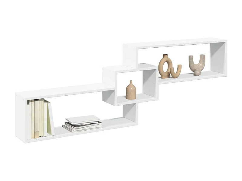 Wandschrank 158x18x53 cm weiß Holzwerkstoff