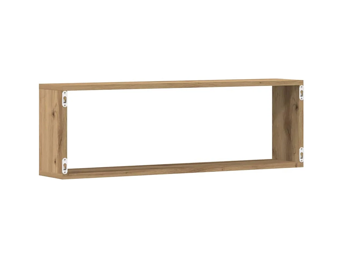 Étagères murales 4 pièces Chêne Artisan 80x15x26 cm en bois d'ingénierie