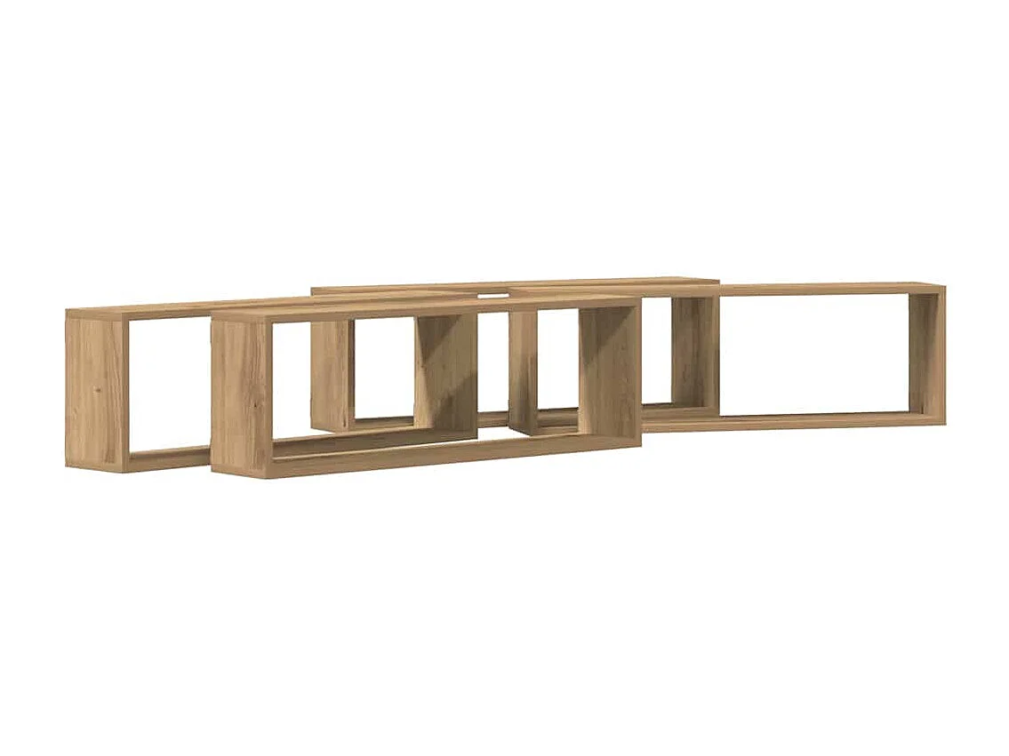 Mensole da parete Artisan Oak 4 pezzi 80x15x26 cm in legno ingegnerizzato