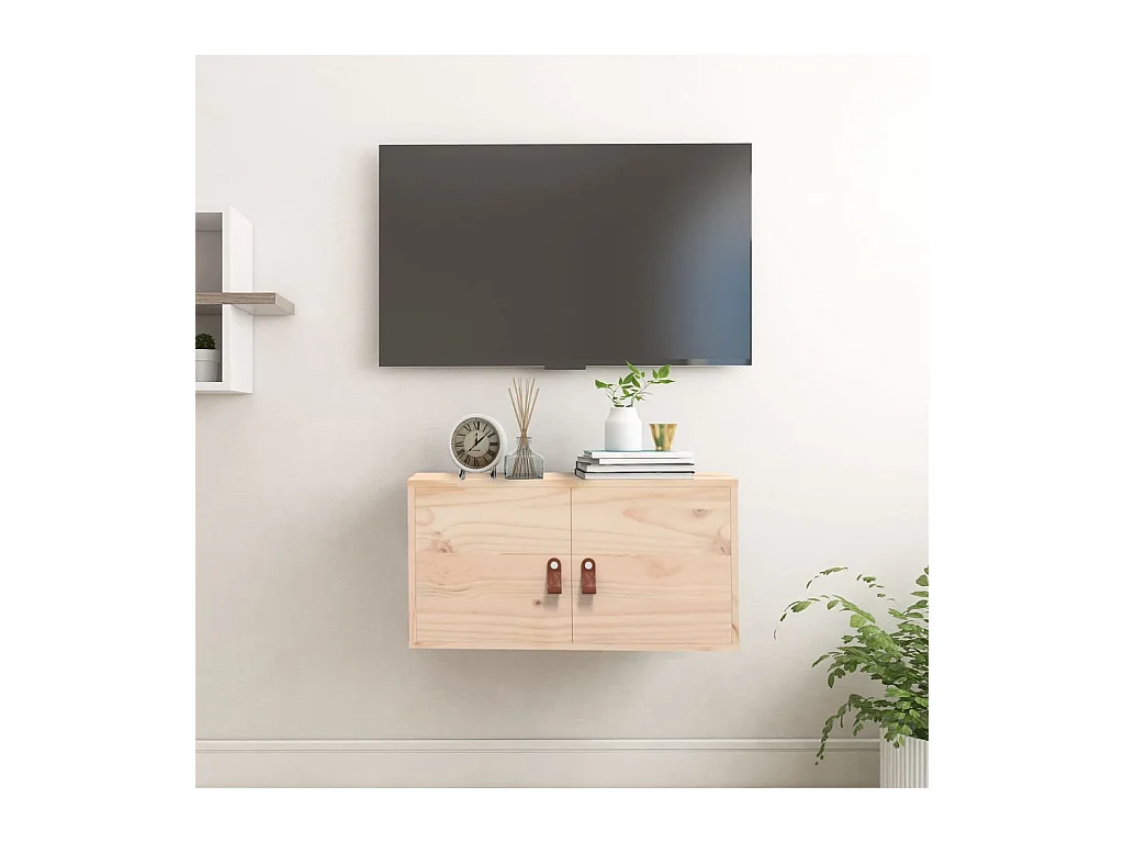 Wandkast 60x30x30 cm Massief grenenhout
