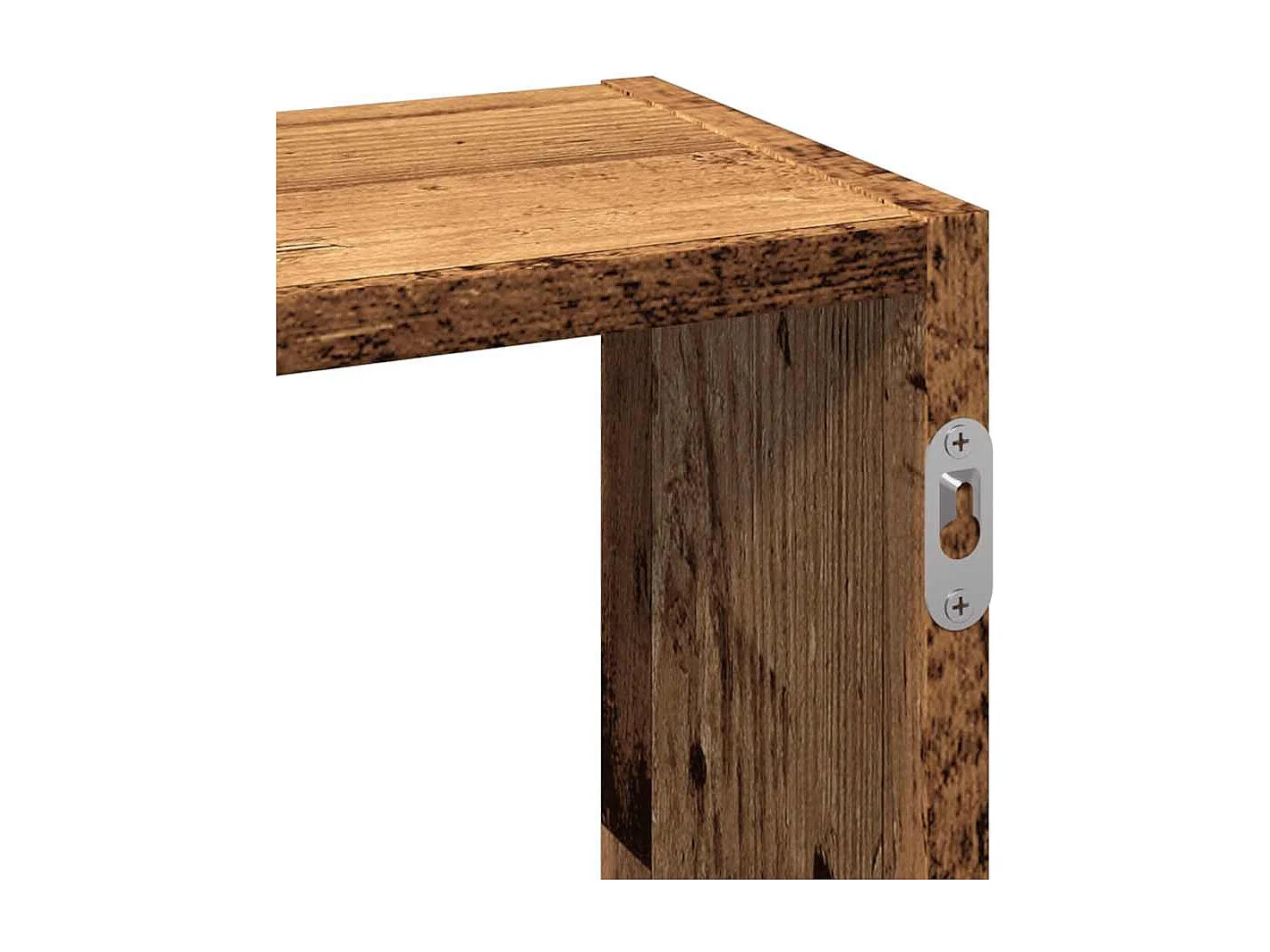 Mensola da parete in legno vecchio 159x18x66 cm in legno ingegnerizzato