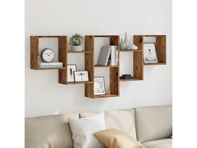 Wandregal Altholz 159x18x66 cm Holzwerkstoff