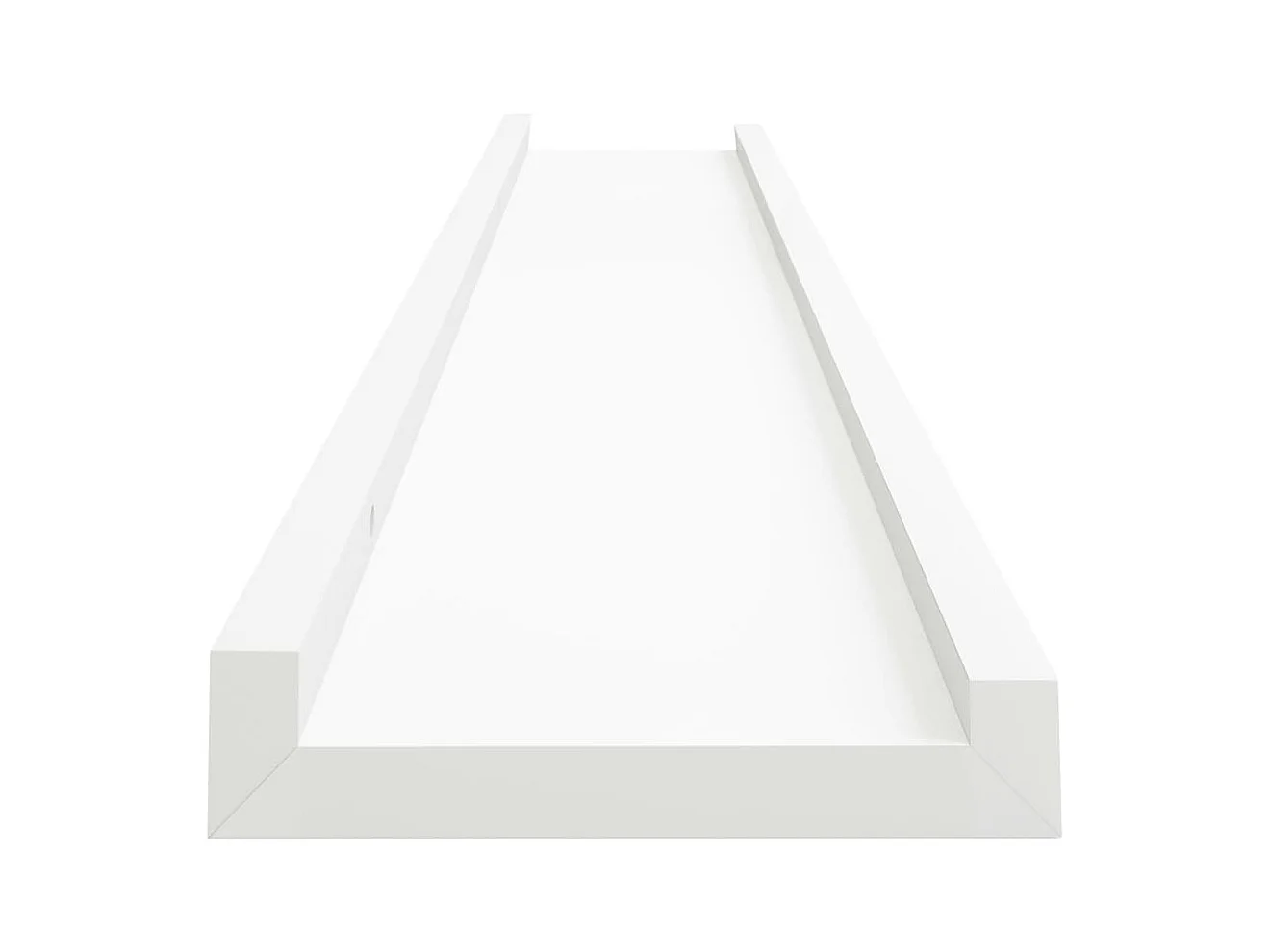 Mensole per cornici 2 pezzi Bianco 80x9x3 cm MDF