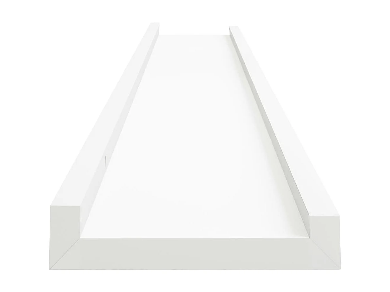 Étagères à rebord pour cadre photo 2 pcs Blanc 80x9x3 cm MDF