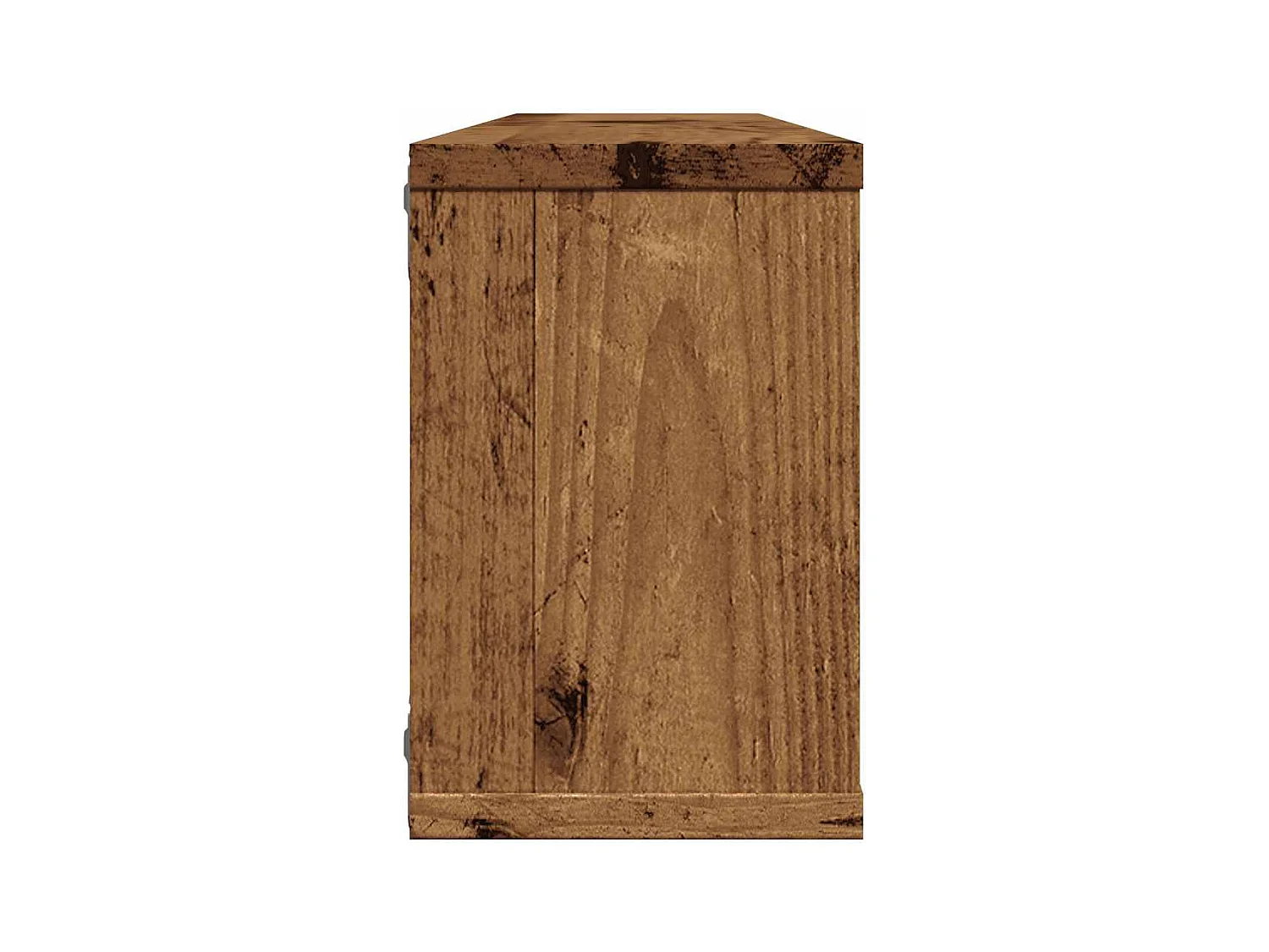 Étagères murales cube 4 pcs vieux bois 60x15x23 cm