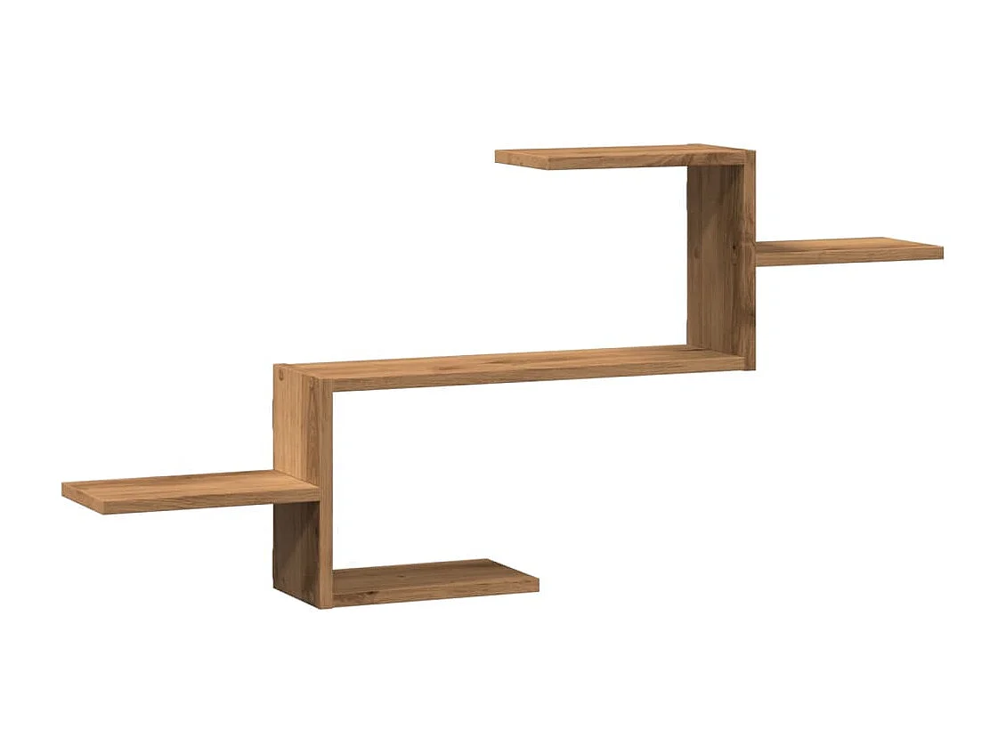 Étagère murale chêne artisanal 104x15x49 cm bois d'ingénierie