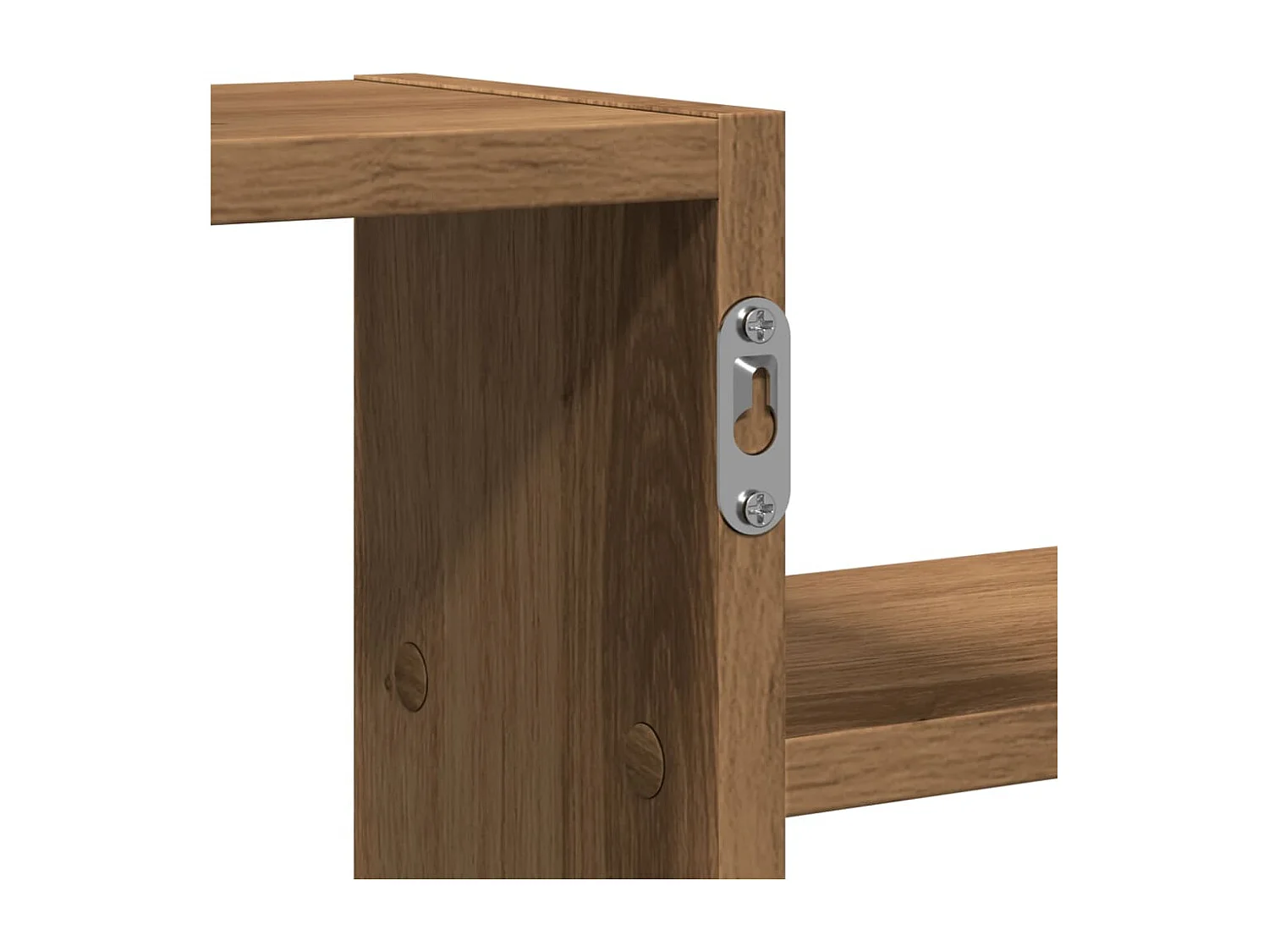 Étagère murale chêne artisanal 104x15x49 cm bois d'ingénierie