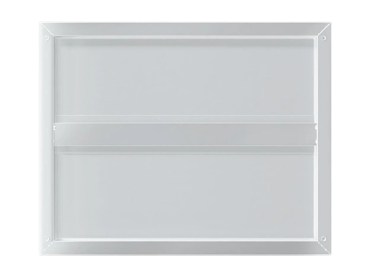 Wandregale 2 Stück 50x40x3 cm silber Edelstahl