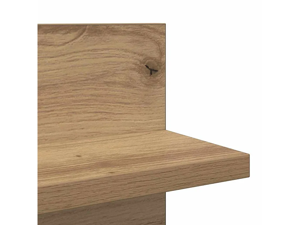 Étagères Murales 2 pcs Chêne artisan 80 x 11,5 x 18 cm