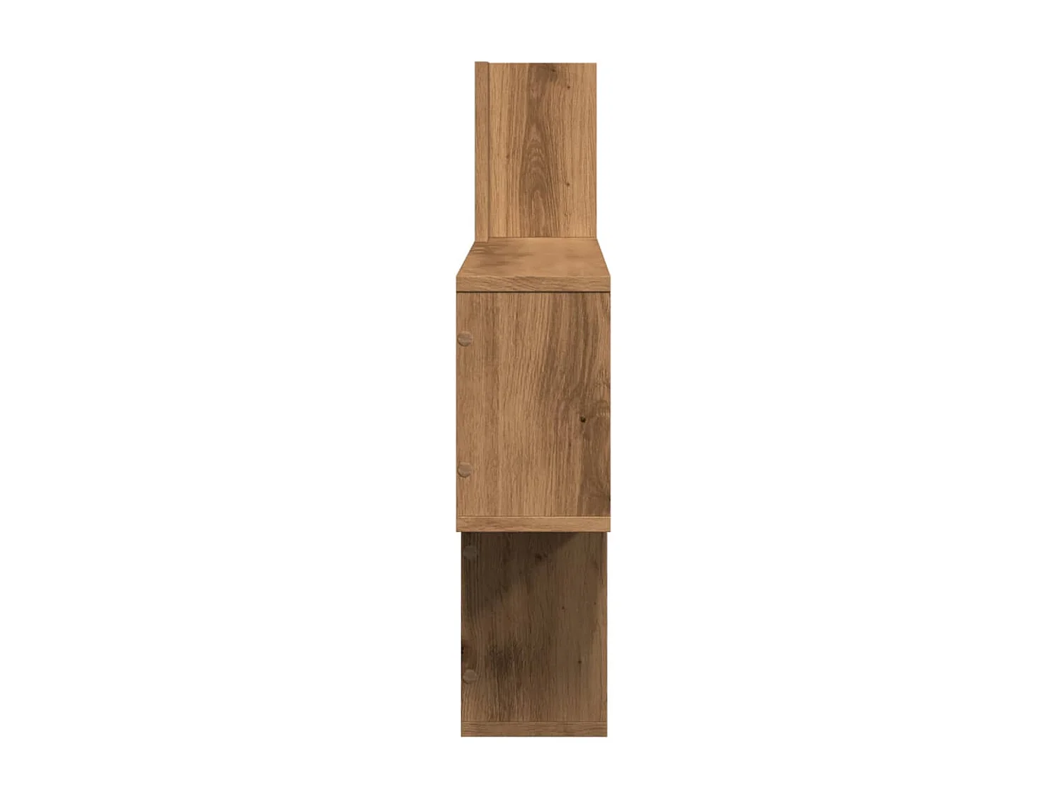 Handgemaakte eikenhouten wandplank 100x15x70 cm van bewerkt hout
