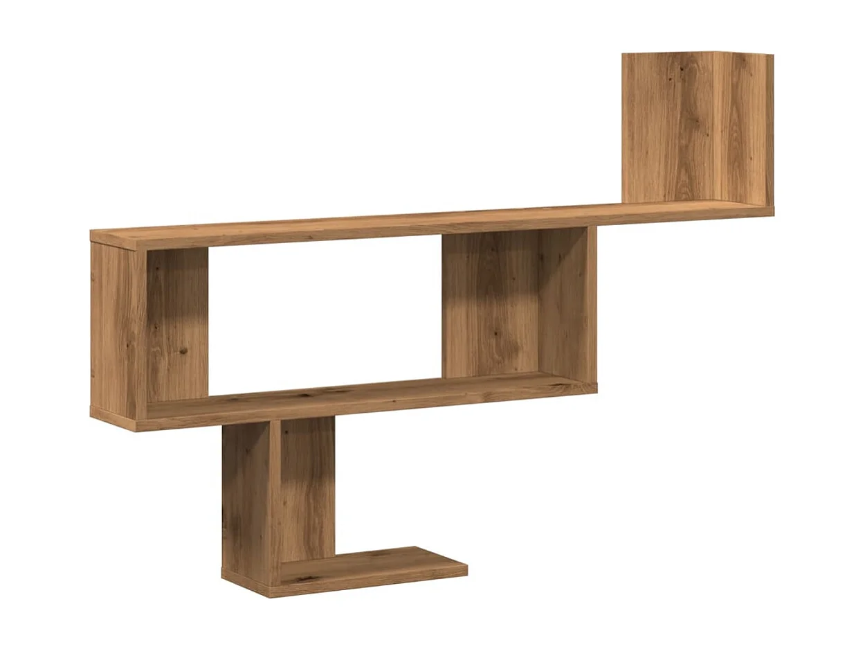 Mensola da parete in rovere realizzata a mano 100x15x70 cm in legno ingegnerizzato