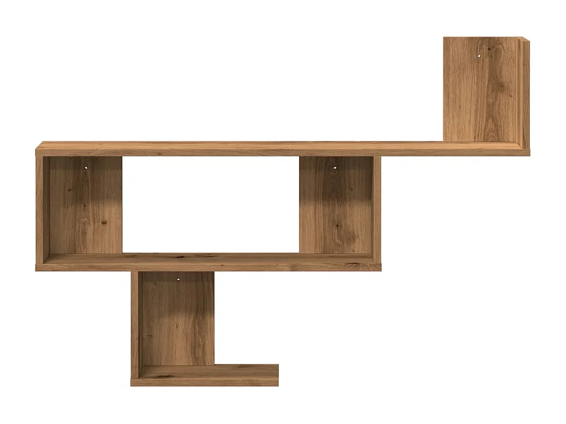 Mensola da parete in rovere realizzata a mano 100x15x70 cm in legno ingegnerizzato