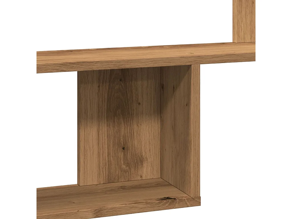 Mensola da parete in rovere realizzata a mano 100x15x70 cm in legno ingegnerizzato