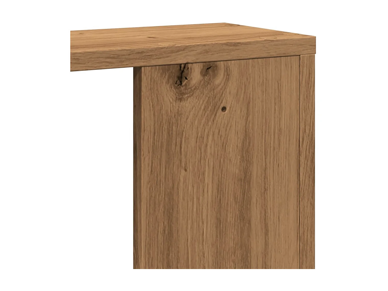 Mensola da parete in rovere realizzata a mano 100x15x70 cm in legno ingegnerizzato