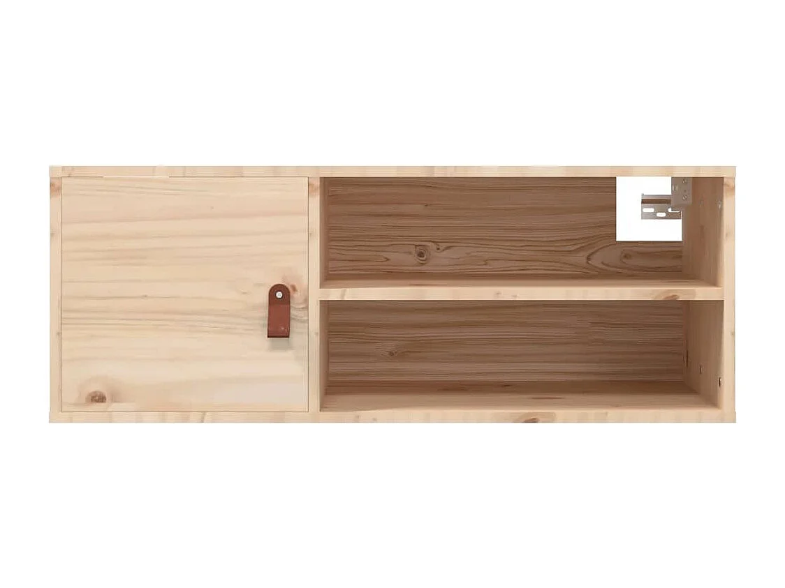 Wandkast 80x30x30 cm Massief grenenhout