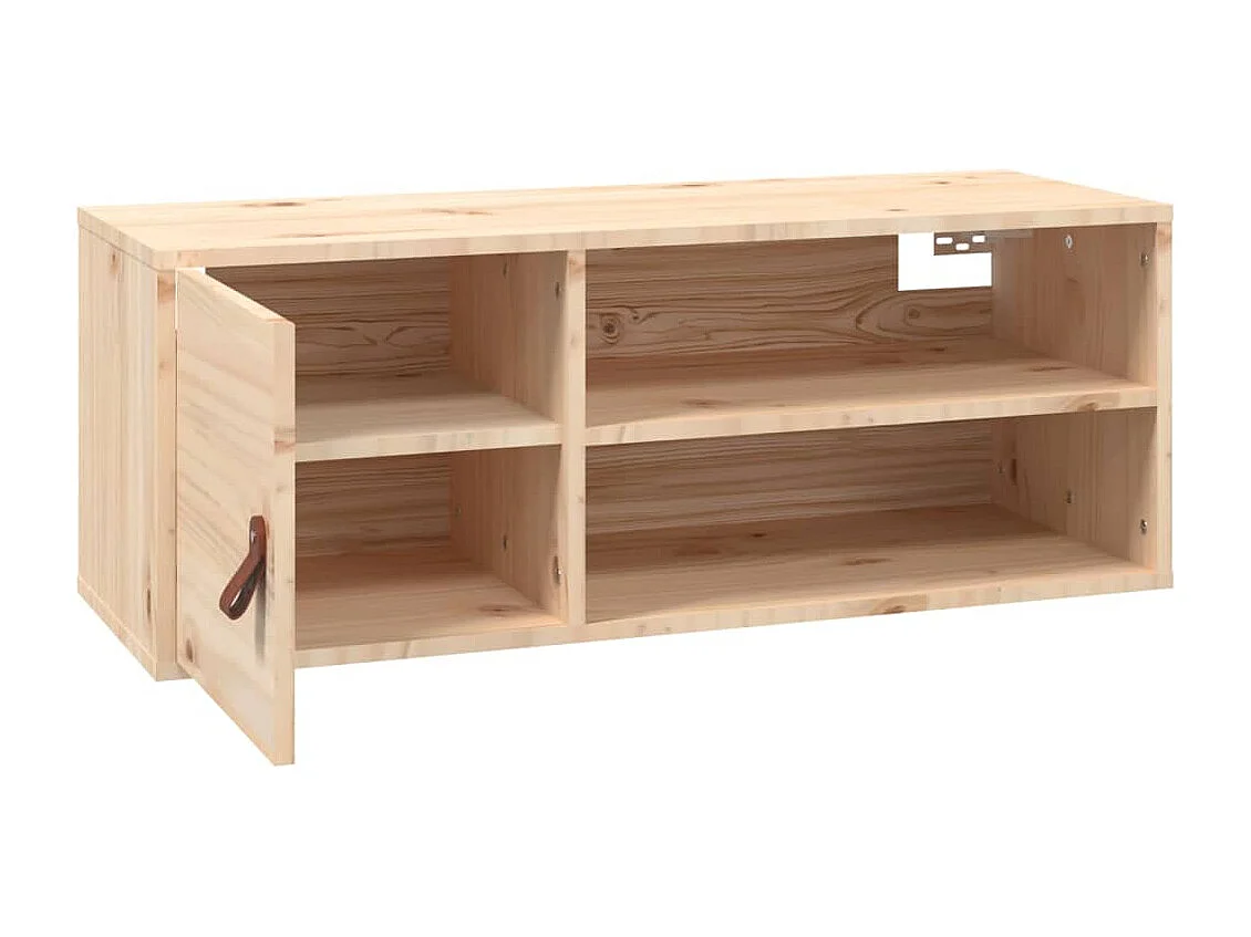 Wandkast 80x30x30 cm Massief grenenhout