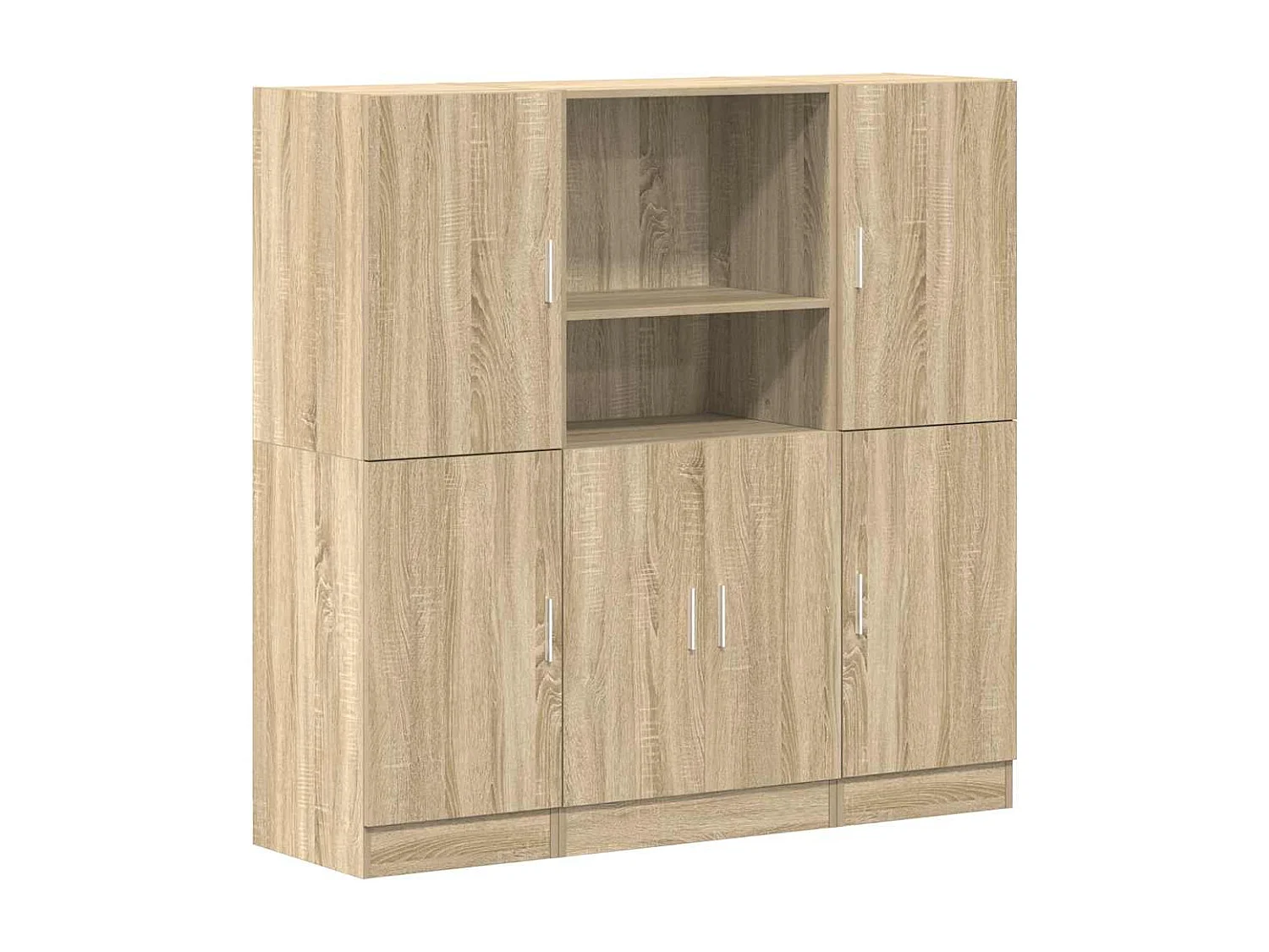 Ensemble d'armoires de cuisine 3 pcs chêne sonoma