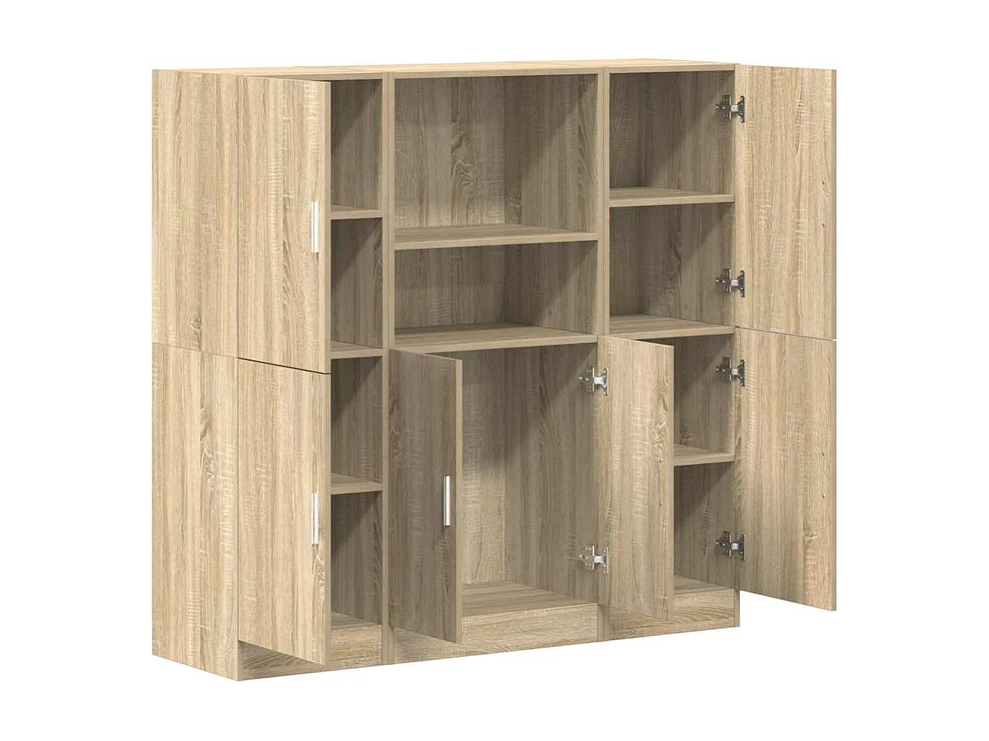 Ensemble d'armoires de cuisine 3 pcs chêne sonoma