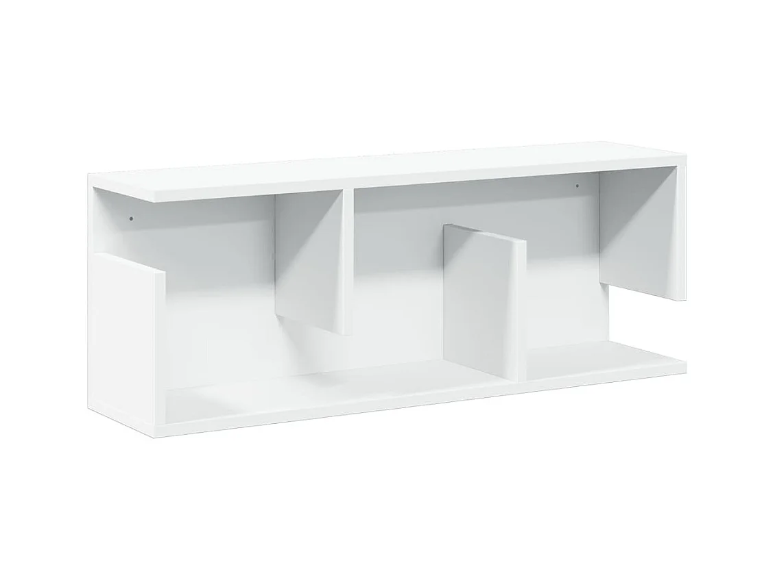 Wandschrank 80x20x30 cm weiß Holzwerkstoff