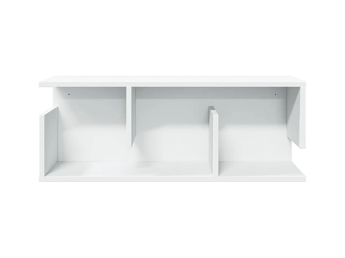 Wandschrank 80x20x30 cm weiß Holzwerkstoff