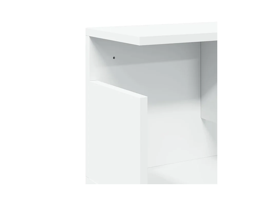 Wandschrank 80x20x30 cm weiß Holzwerkstoff