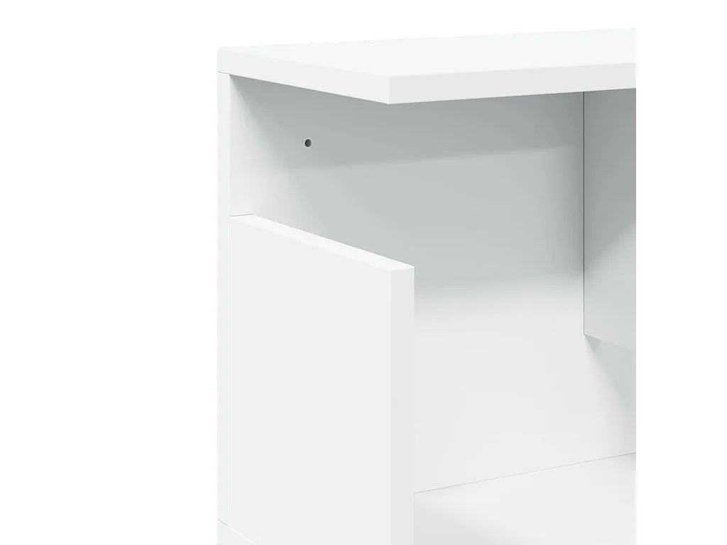 Wandschrank 80x20x30 cm weiß Holzwerkstoff