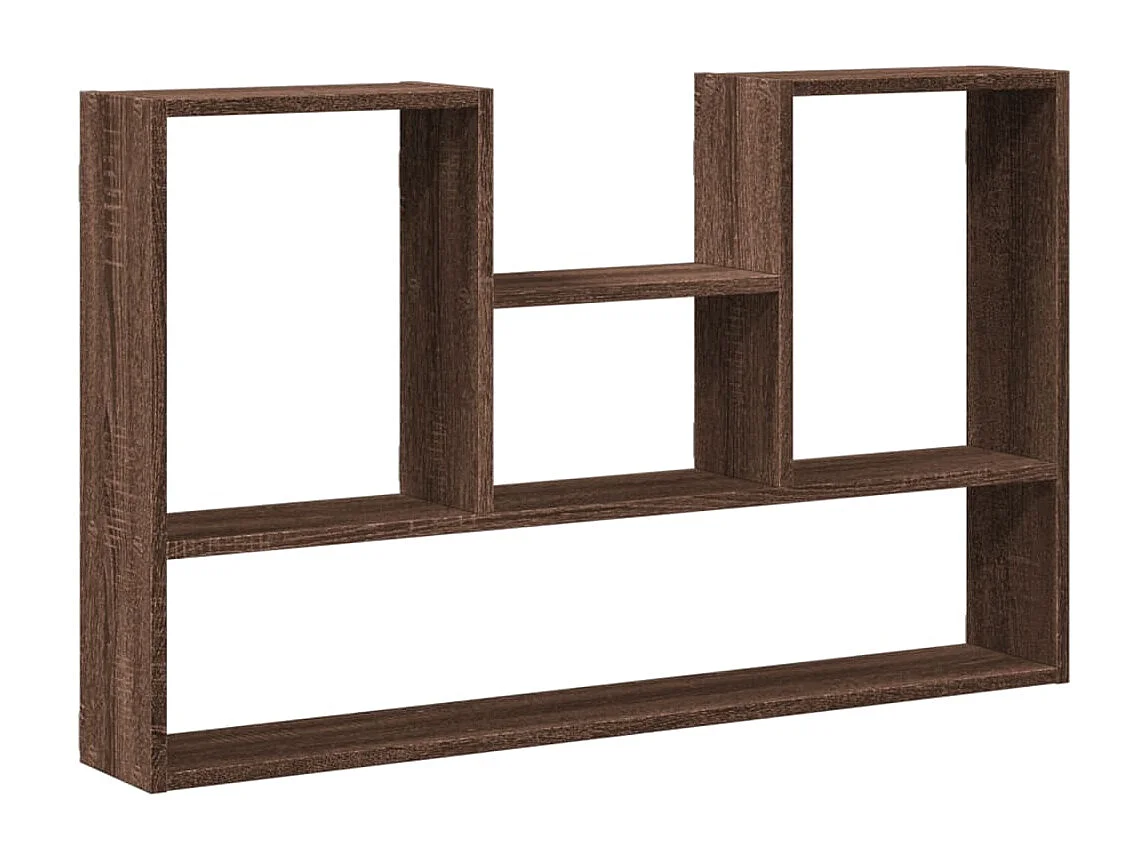 Estante de pared de roble marrón 99x15x60 cm madera de ingeniería